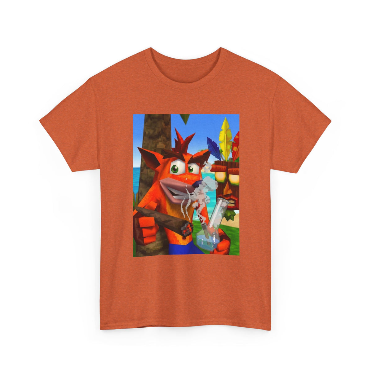 Crash Bandicoot Taking A Hit Tee