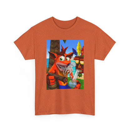Crash Bandicoot Taking A Hit Tee