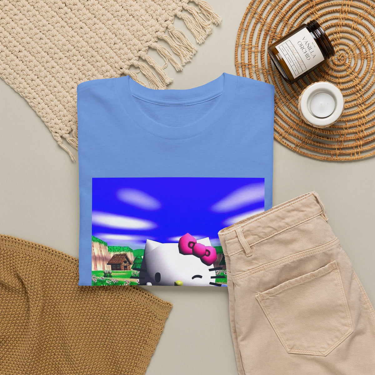 Winking Kitty Flipping The Bird Tee