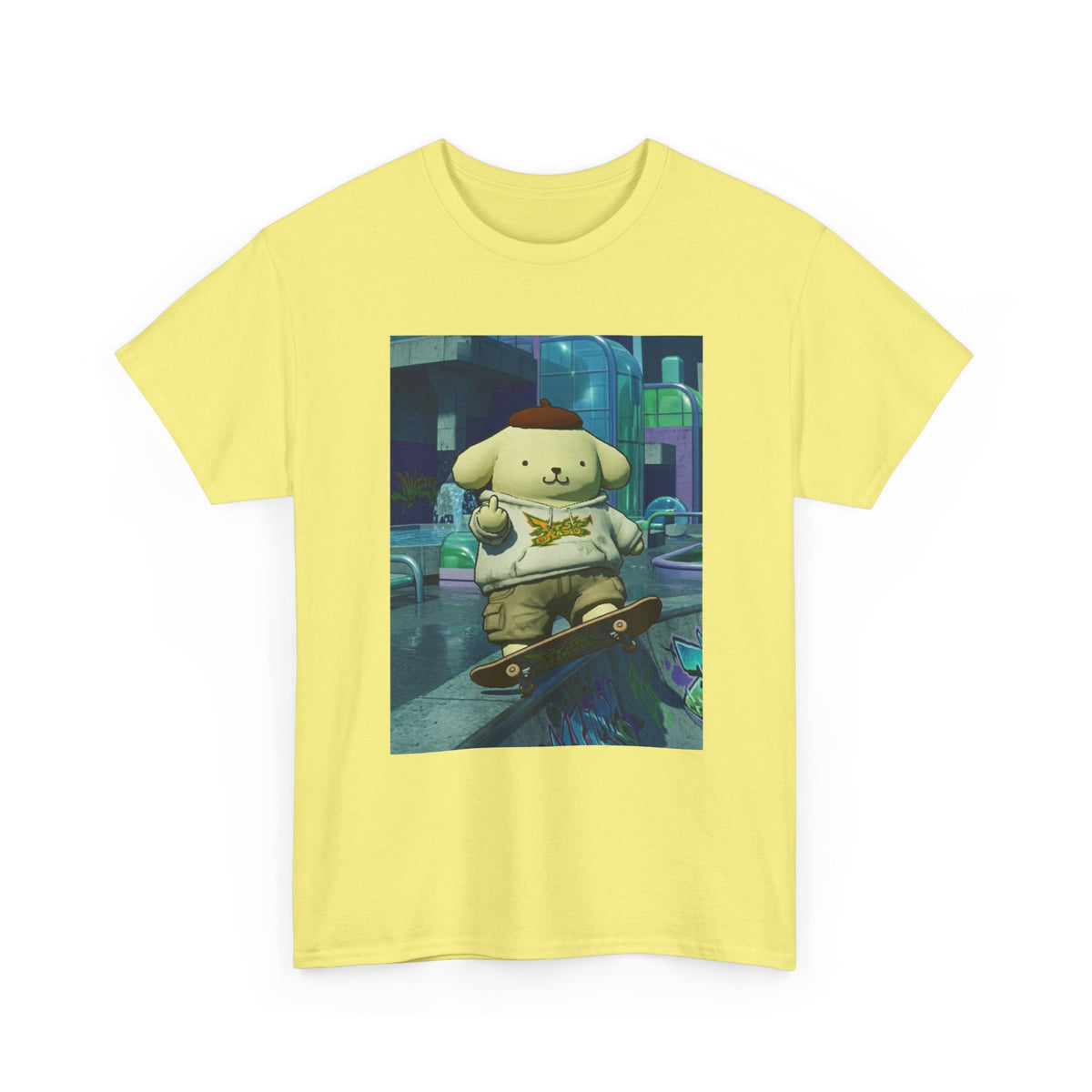 Pompompurin Skates and Flips The Bird