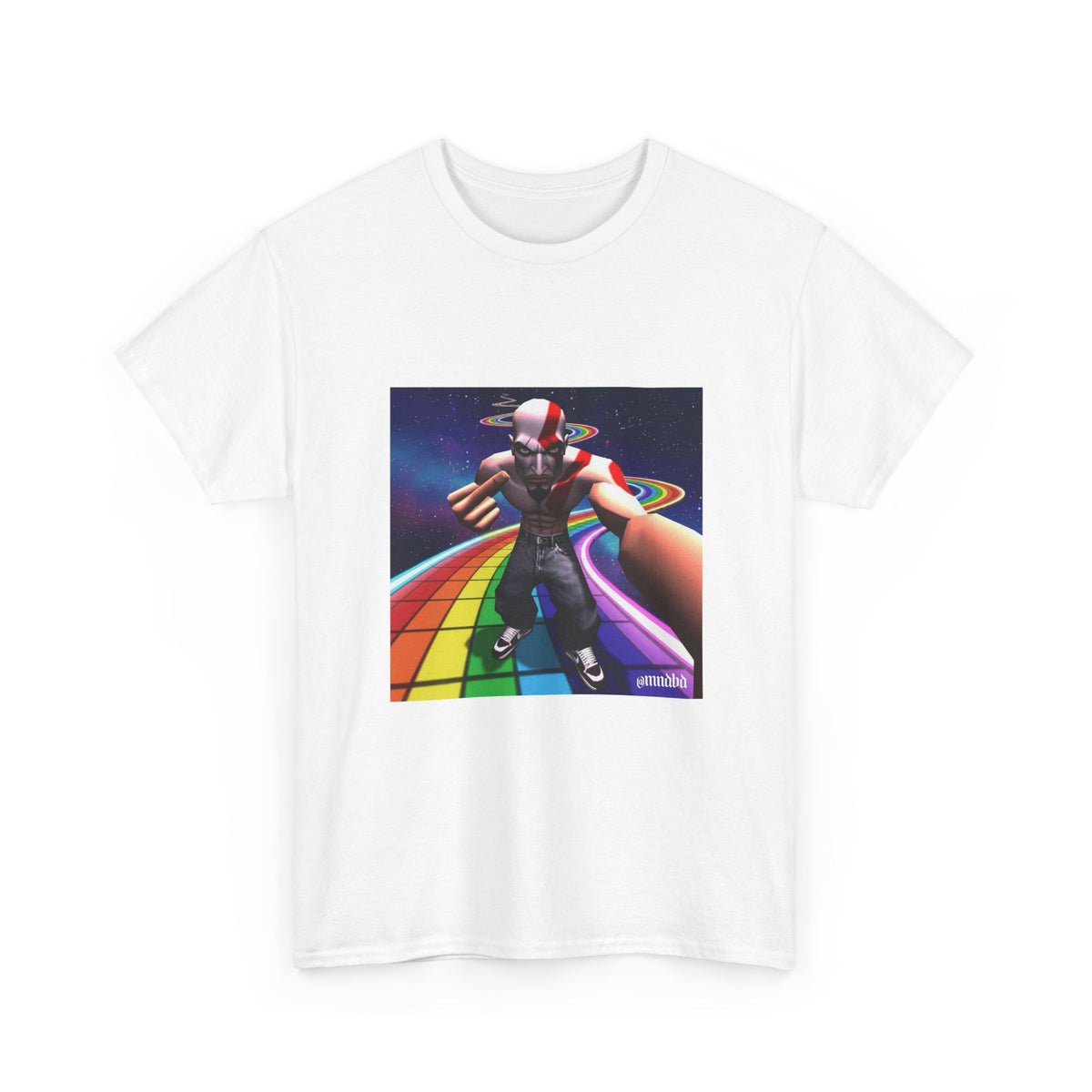 Kratos Flips Off On Rainbow Road