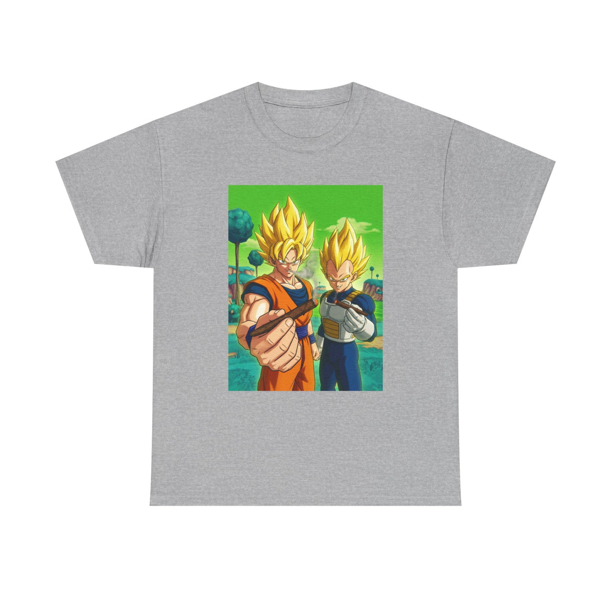 Goku And Vegeta Sharing A Smoke