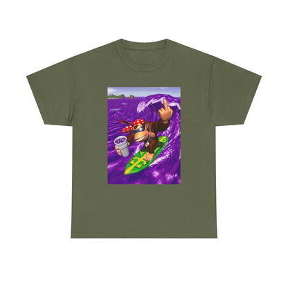 Diddy Kong Surfing Purple Wave Tee
