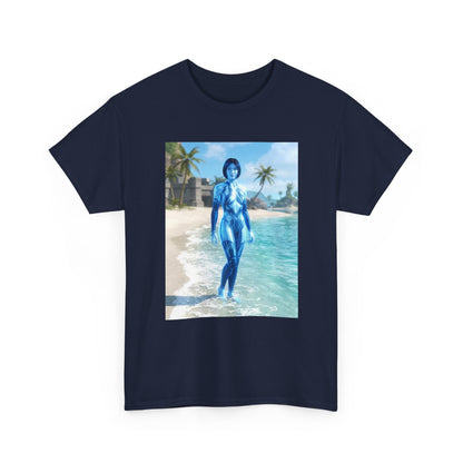 Cortana On Tropical Beach Tee