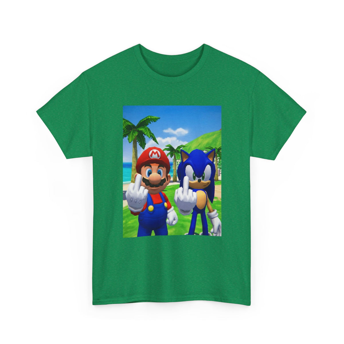 Mario And Sonic Flipping The Bird