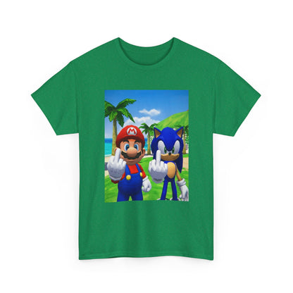 Mario And Sonic Flipping The Bird