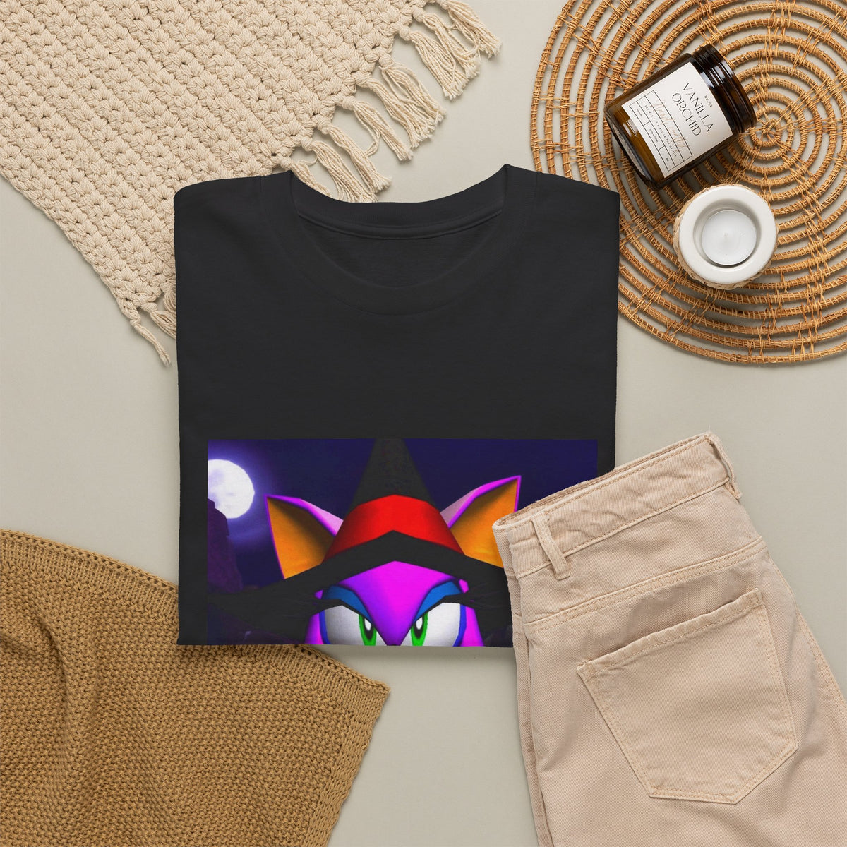 Witchy Sonic Character Giving Middle Finger