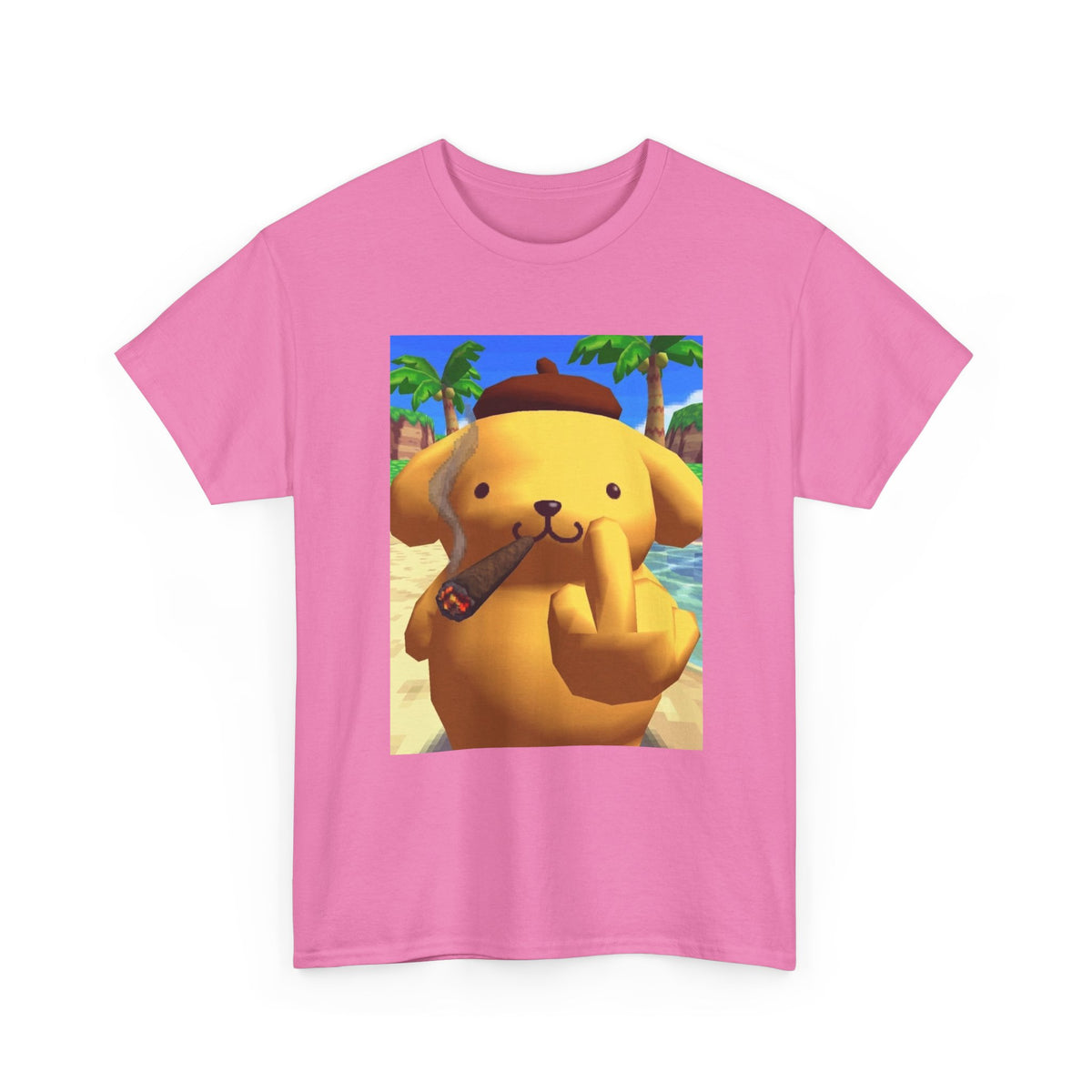 Pompompurin Smoking Blunt & Flipping Off