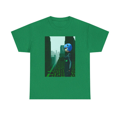 Neon Genesis Smoking Anime Girl Matrix Tee