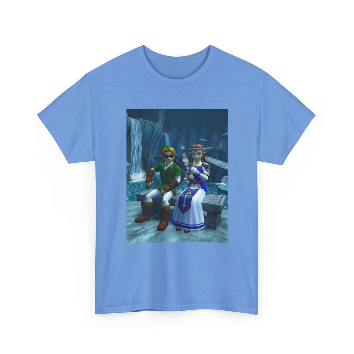Link And Zelda Chilling With A Bong Tee