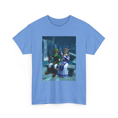 Link And Zelda Chilling With A Bong Tee