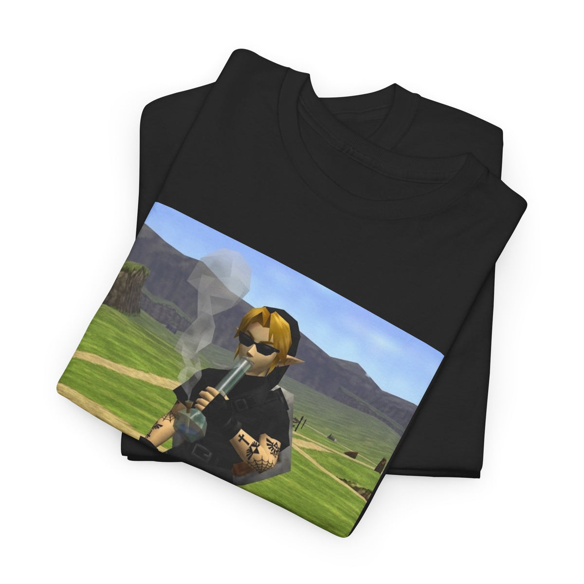 Edgy Dark Link Bong Hit Tee