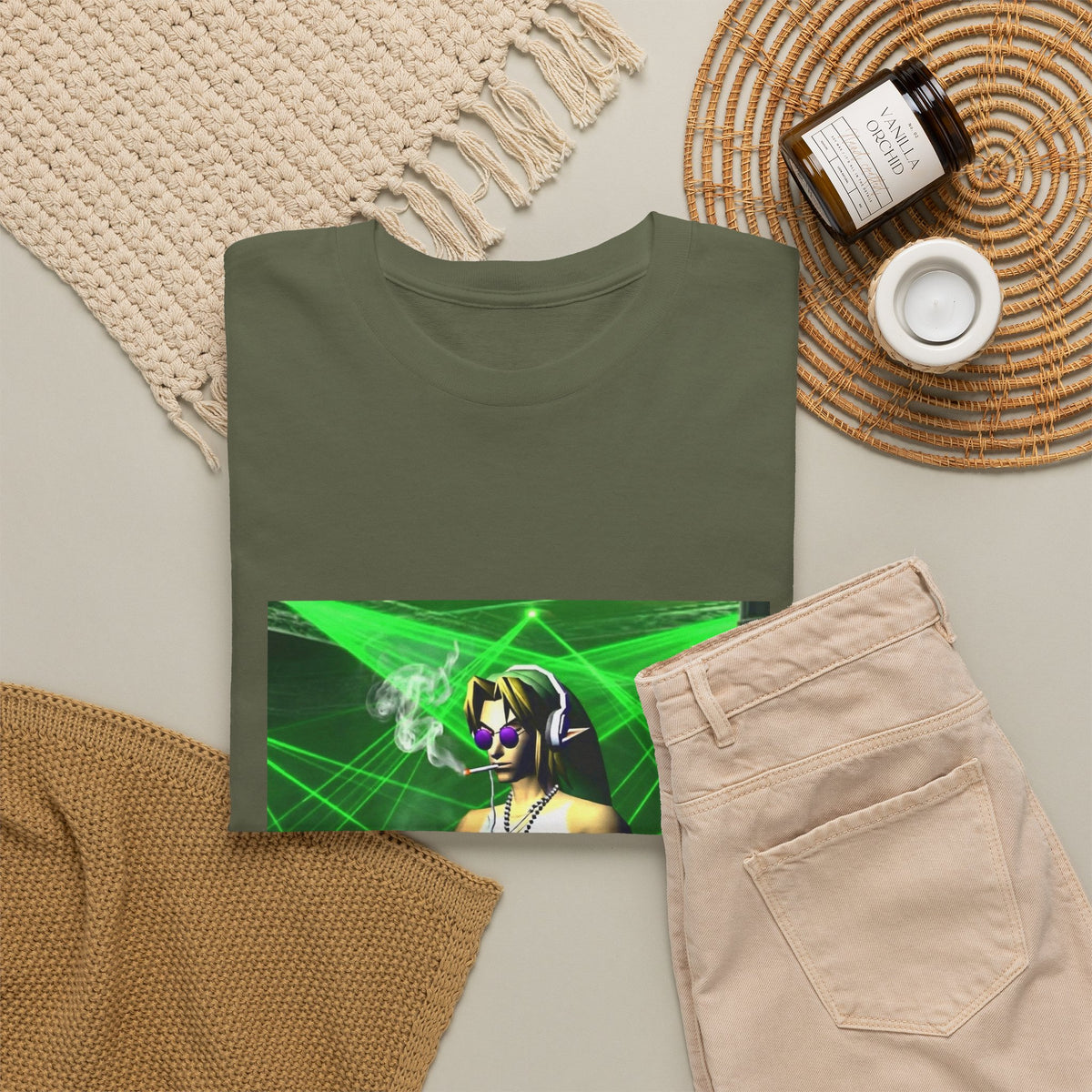 DJ Link Smoking At The Rave Tee