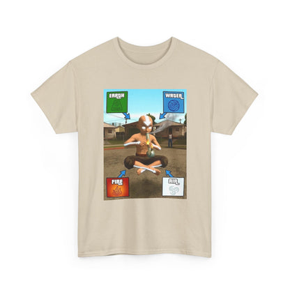 Aang Bending Smoke Elements Tee