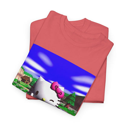 Winking Kitty Flipping The Bird Tee