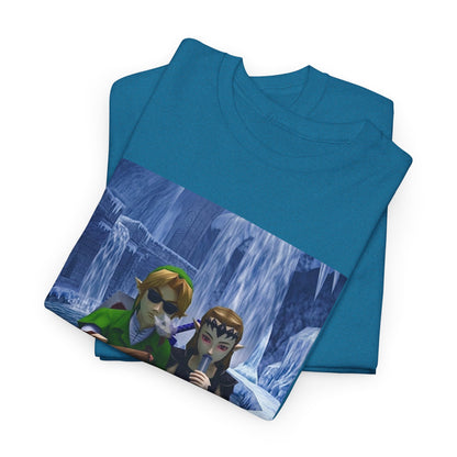 Link And Zelda Chilling In Ice Palace