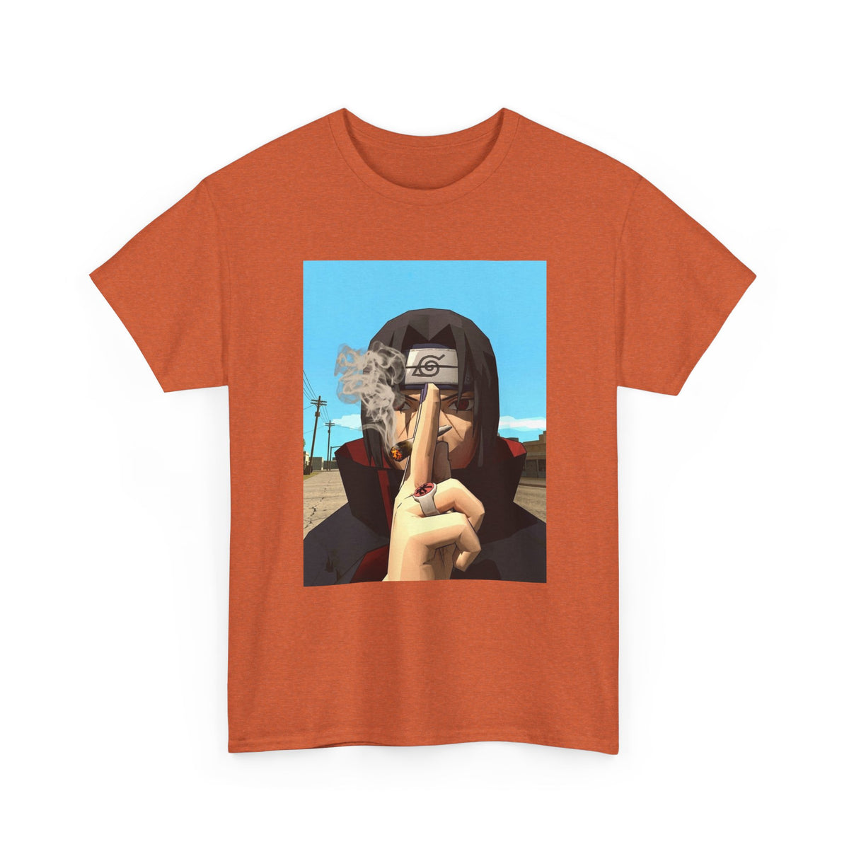 Itachi Uchiha Smoking Cigar Streetwear Tee