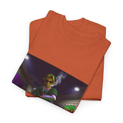 Stoner Link Skateboarding In Graffiti Alley Tee