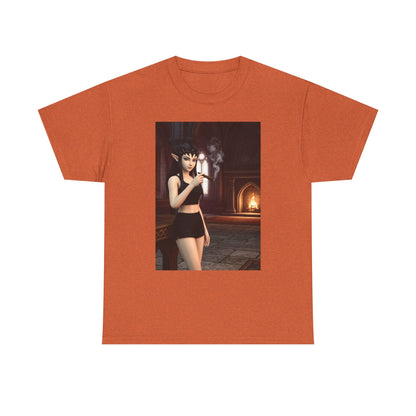 Dark Elf Girl Smoking Cigar Tee