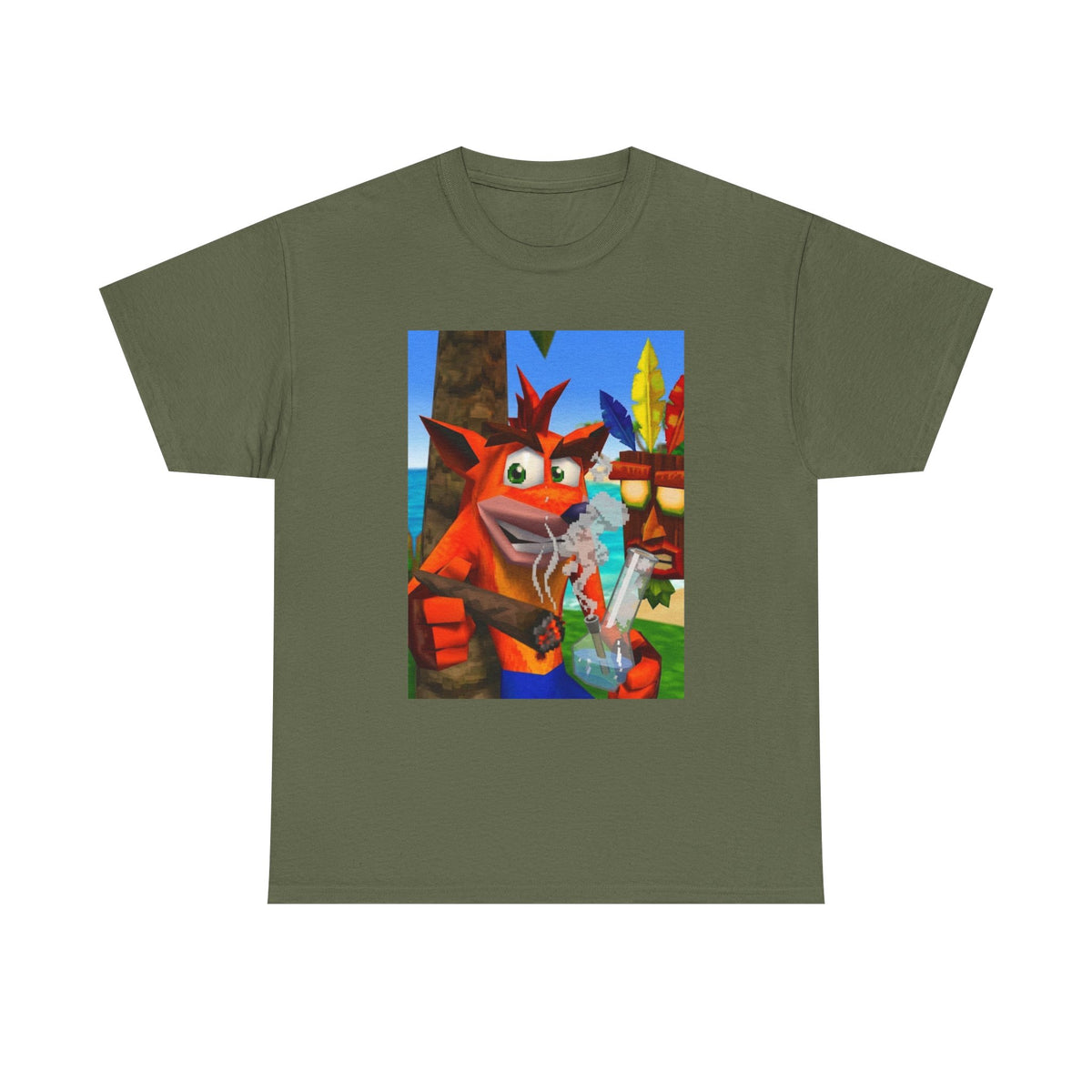Crash Bandicoot Taking A Hit Tee