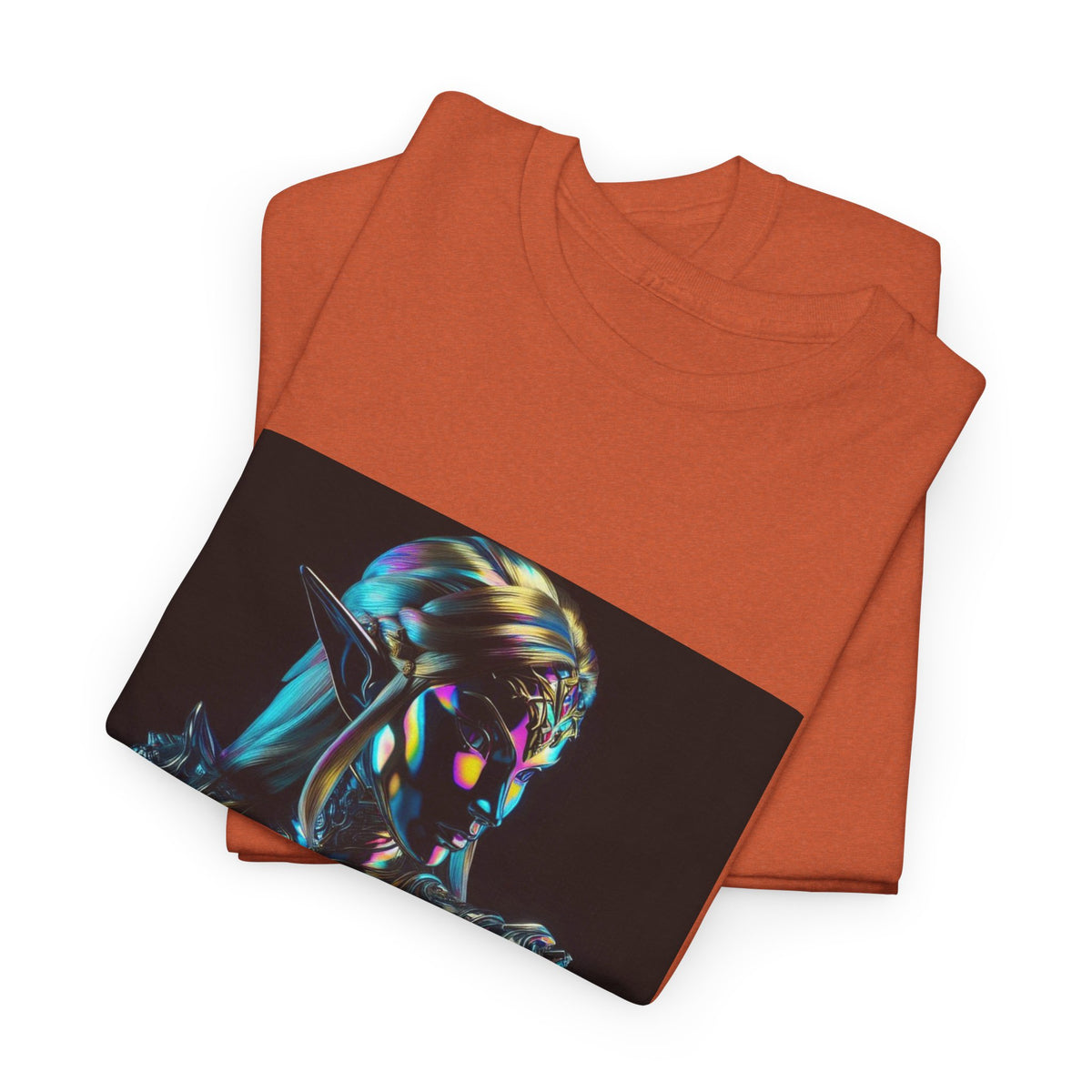 Holographic Elf Princess Chrome Armor Tee