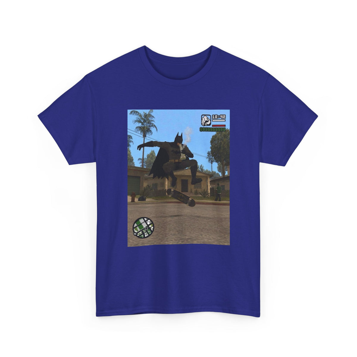 Batman Smoking Bong Skateboard Stunt Tee