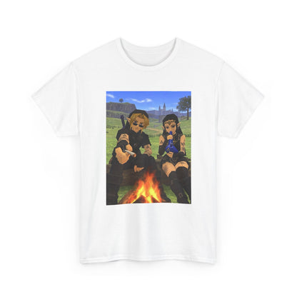 Dark Link And Dark Zelda Chilling Campfire Tee