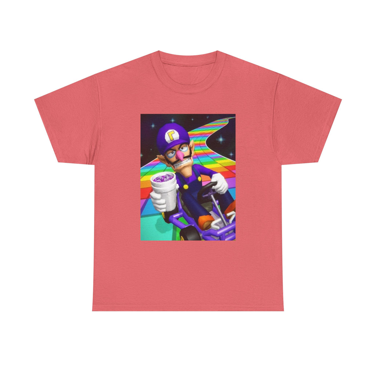 Waluigi Karting With Purple Drank Tee