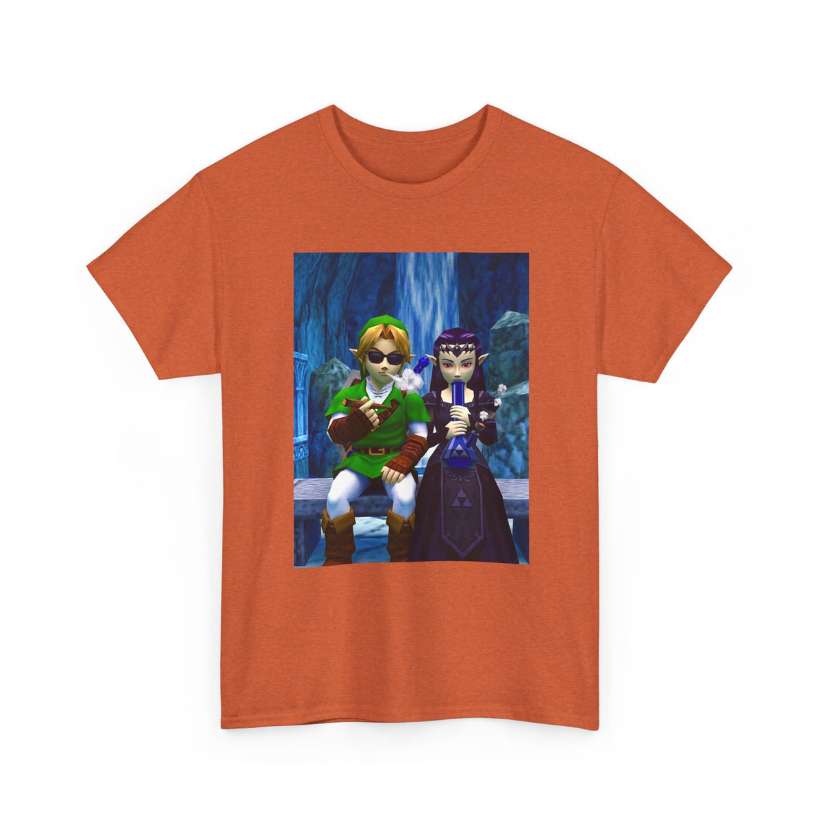 Hero and Princess Taking A Hit Tee