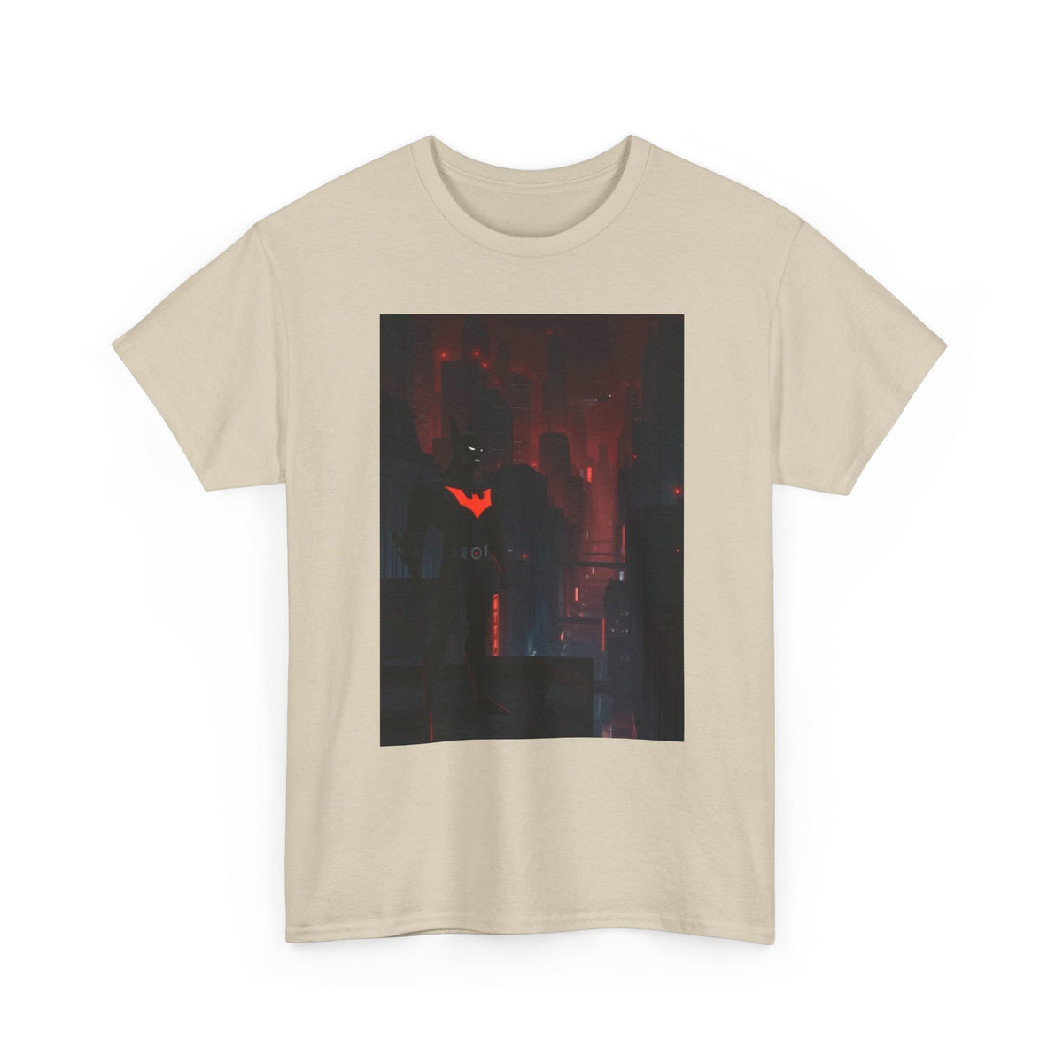 Cyberpunk Bat Hero In Neon City Tee