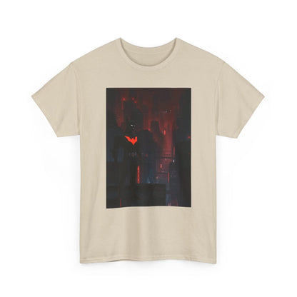 Cyberpunk Bat Hero In Neon City Tee