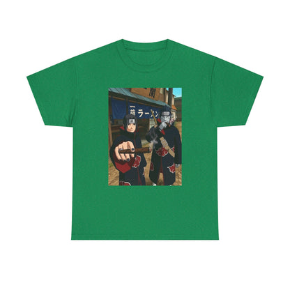 Itachi And Kisame Smoking Akatsuki Tee