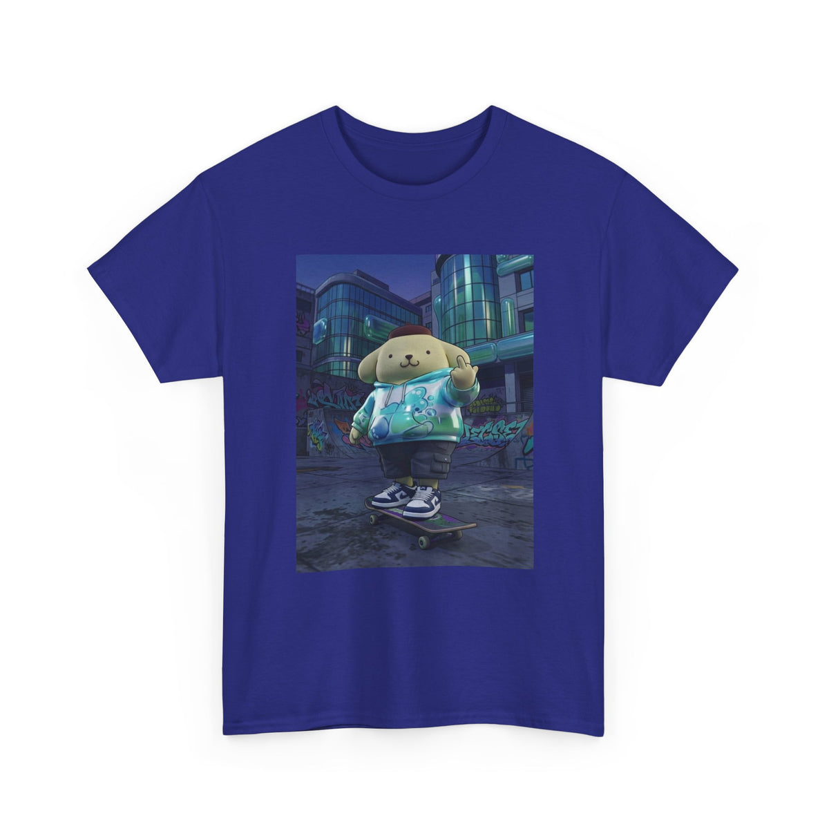 Pompompurin Flips Off In Skateshop City