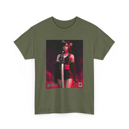 Pixel Tifa Lockhart With Katana Tee