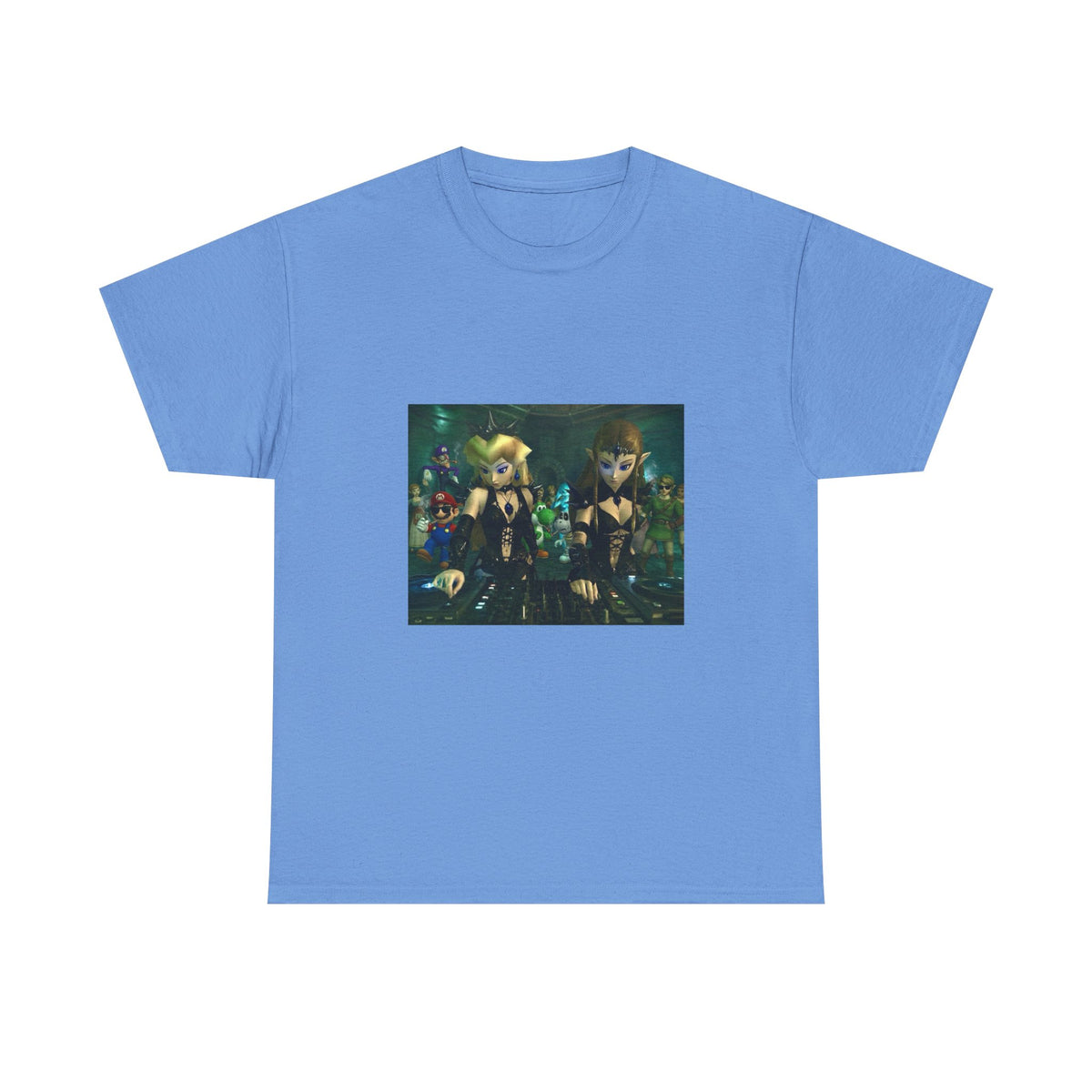 Princess Peach and Zelda DJing with Friends Tee