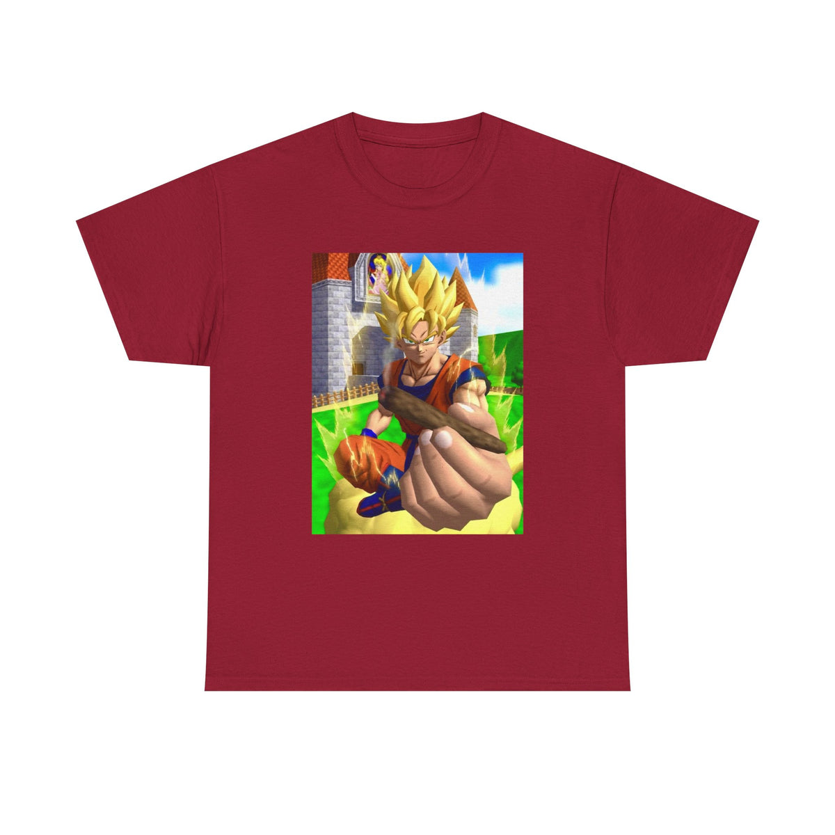 Super Saiyan Goku Holding A Blunt Tee