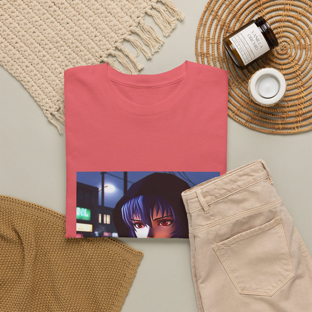 Rei Ayanami cruising GTA San Andreas Tee (Design 2)