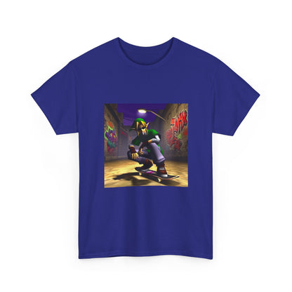 Skater Elf Smoking In Alleyway Tee