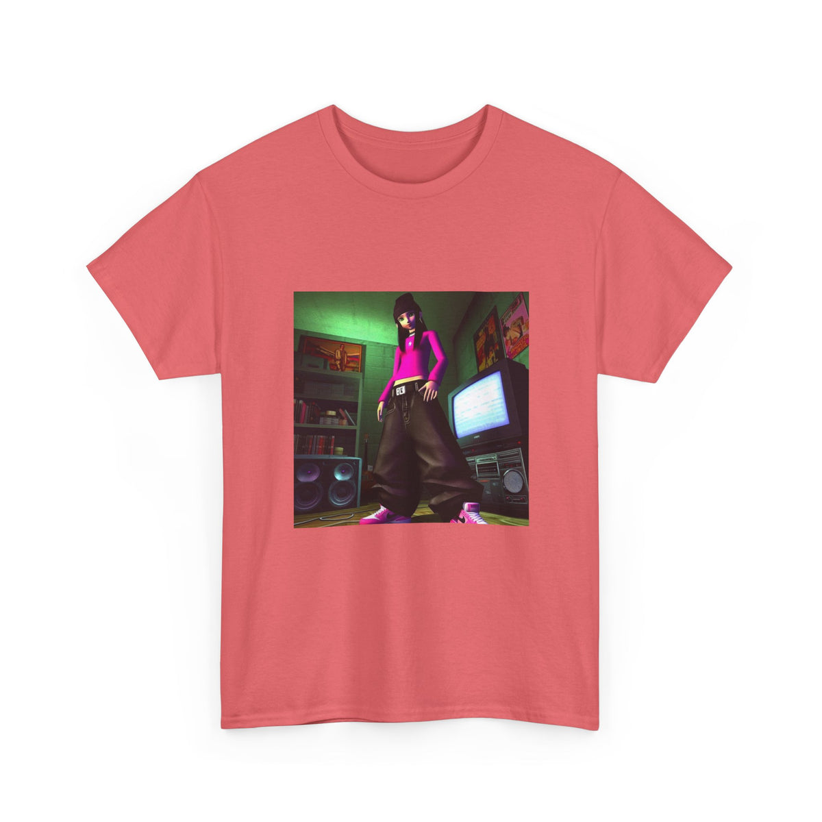 Y2K Vibe Girl In Her Room Tee