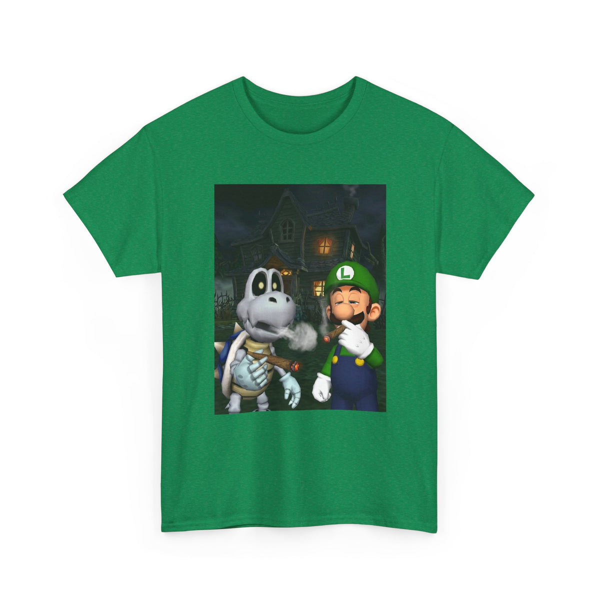 Luigi And Dry Bones Smoking Cigars Tee