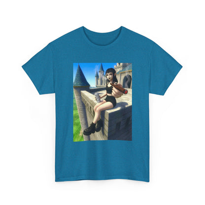 Elf Babe Chilling With Cigar And Drink Tee