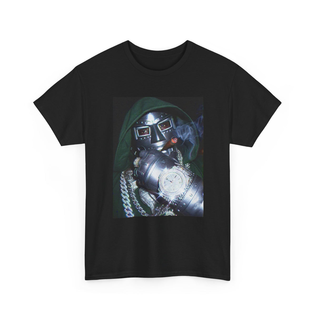Villainous Rapper Smoking Diamond Bling Tee
