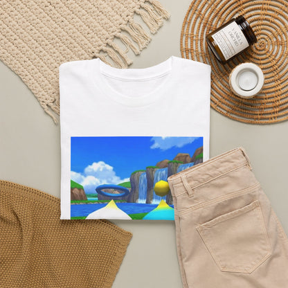 Chao Flipping Off On Green Hills Tee