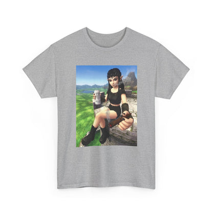 Edgy Elf Girl Smoking Blunt Tee