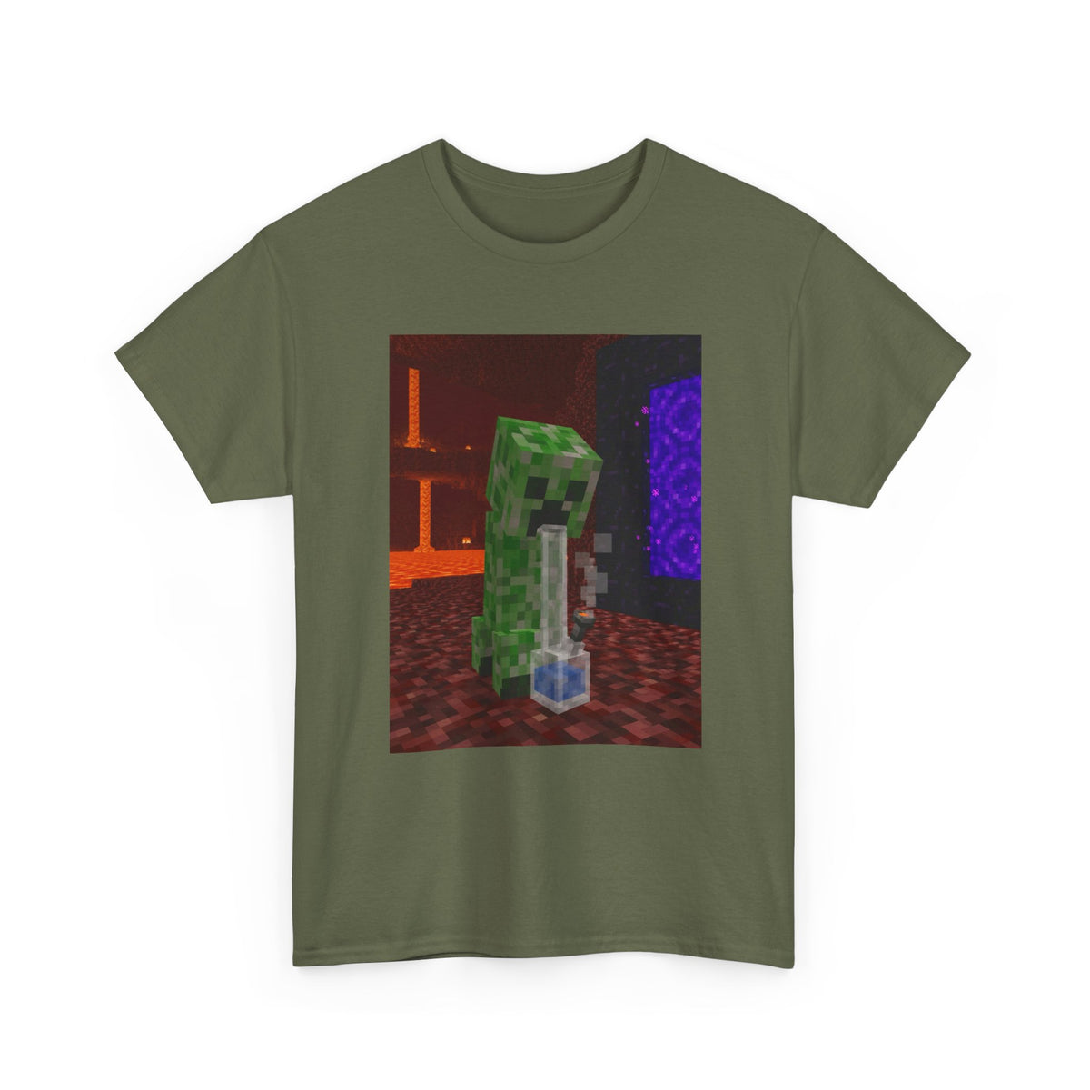 Creeper Hits The Bong In The Nether