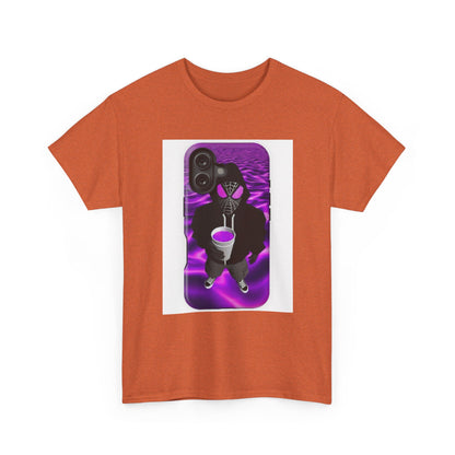 Pixelated Web-Slinger Holding Purple Drink Tee