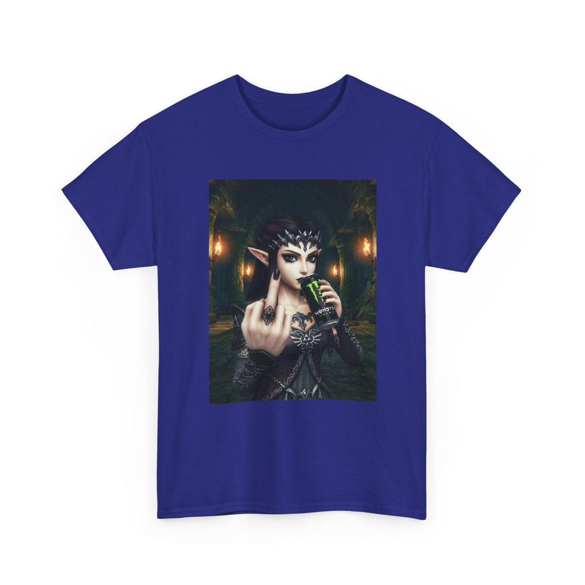 Edgy Elf Queen Flips You Off Tee