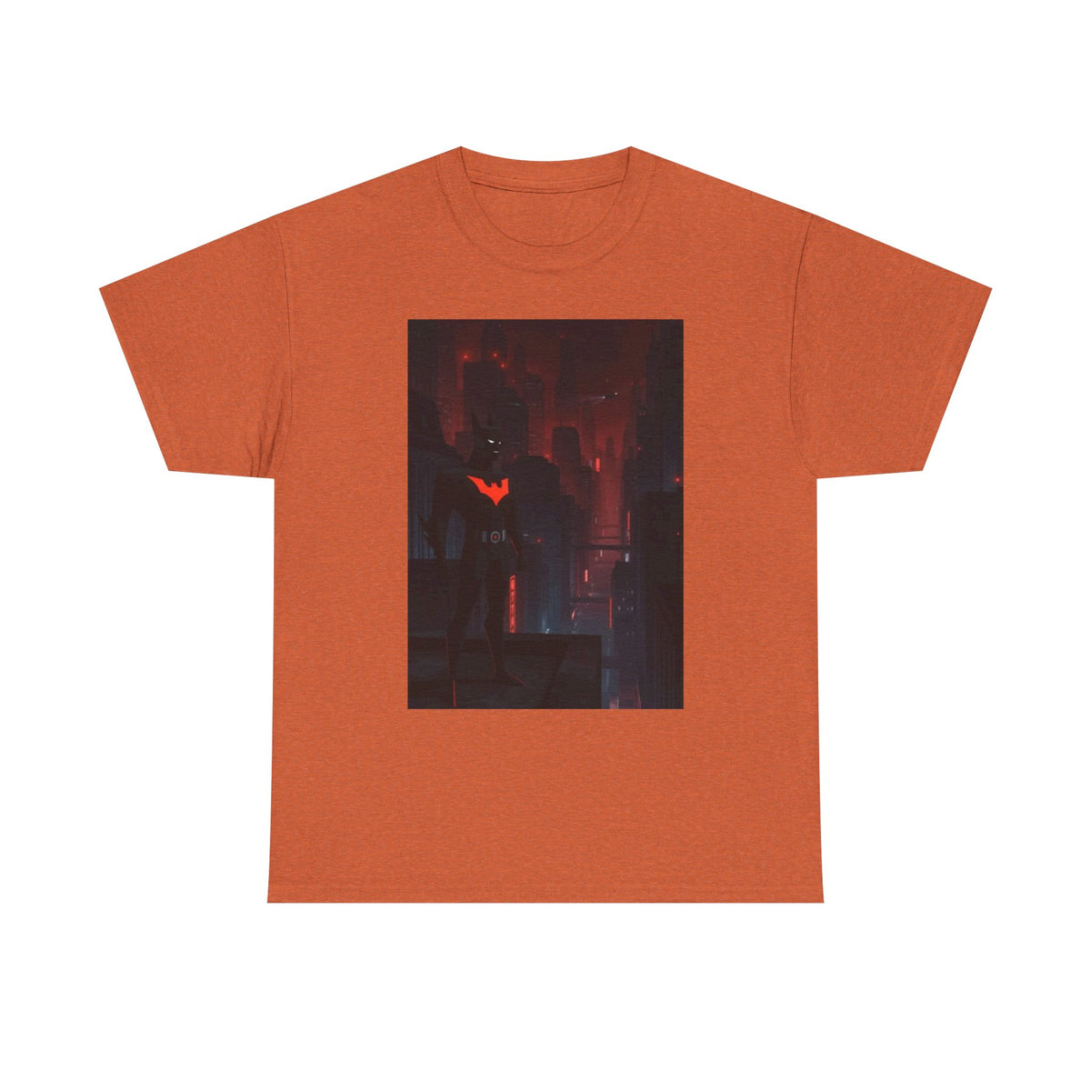 Cyberpunk Bat Hero In Neon City Tee