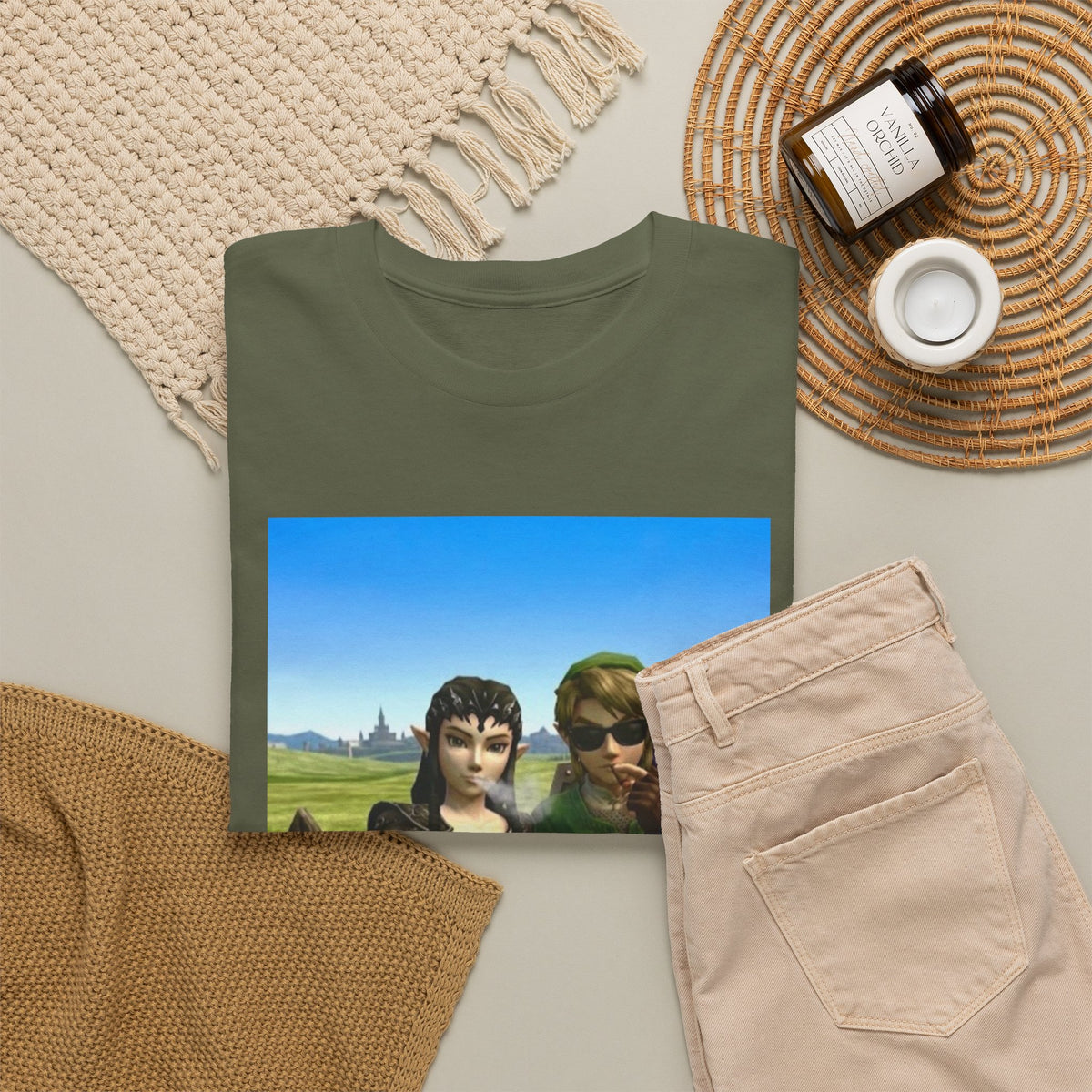 Link And Midna Smoking Blunts Tee