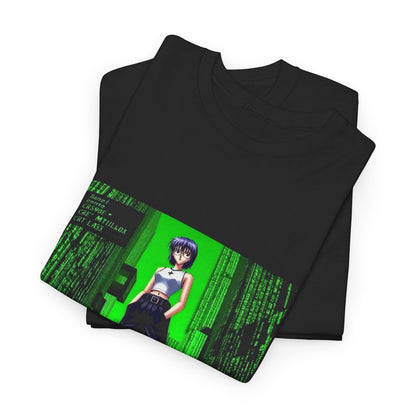 Anime Girl In Matrix Code City